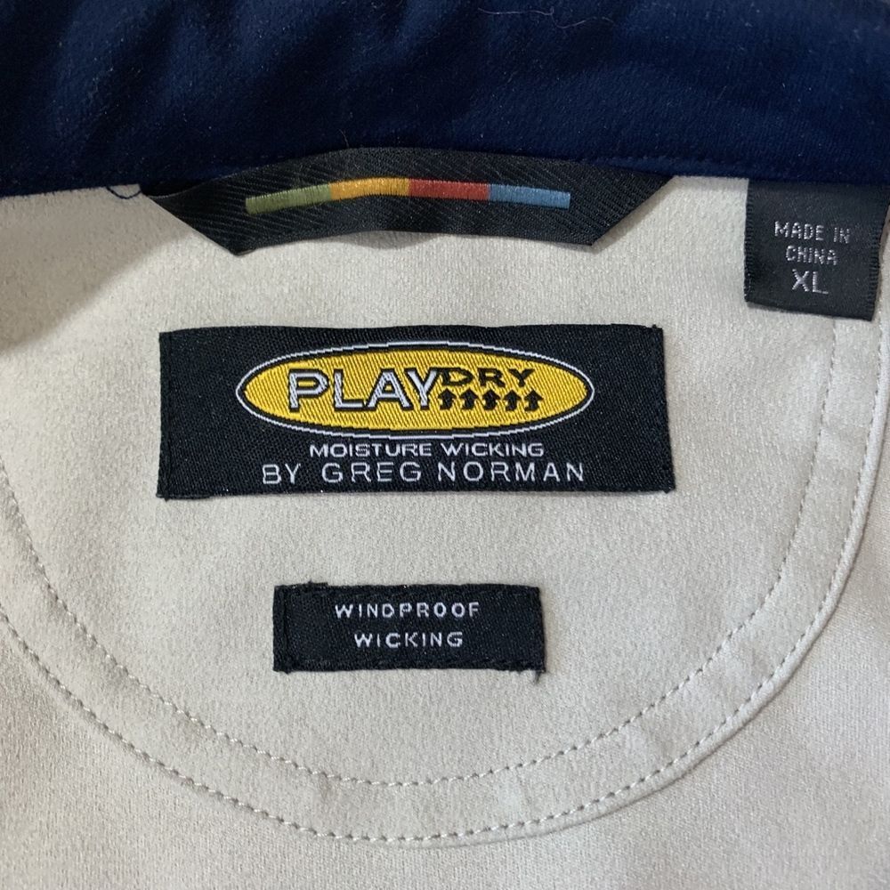 mens XL‎ greg norman golf jacket tan - Picture 3 of 5